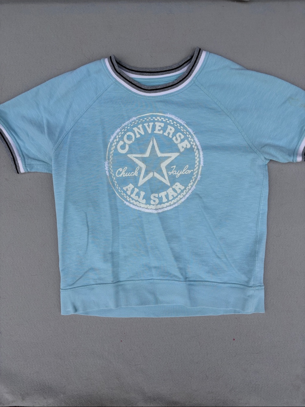 Converse Light Blue Short-Sleeve All Star Logo Tee